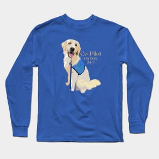 Co-Pilot Golden Retriever Long Sleeve T-Shirt